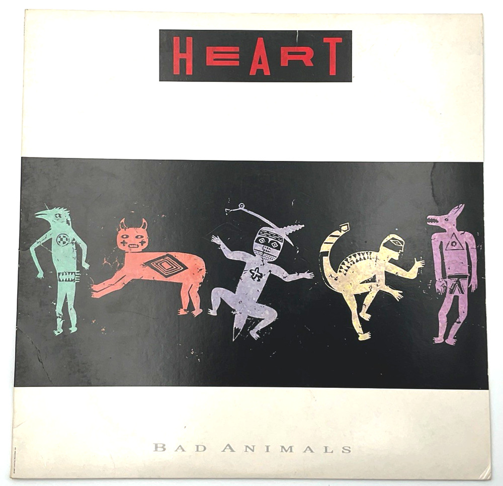 Heart Bad Animals Vinyl LP Capitol R-153552 Original 1987 Record Album & Sleeve